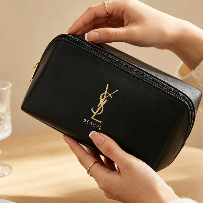 Women Bags Ysl - حقيبة مستحضرات تجميل كبيرة السعة من