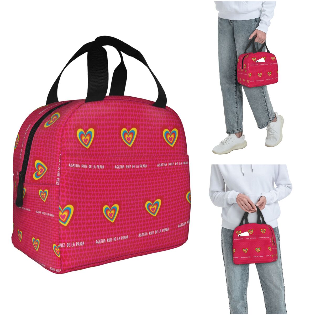 Women Bags Prada - حقيبة غداء معزولة بنمط أجاثا رويز