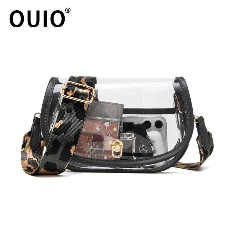 Women Bags And Purses - حقيبة هاتف OUIO عصرية شفافة من