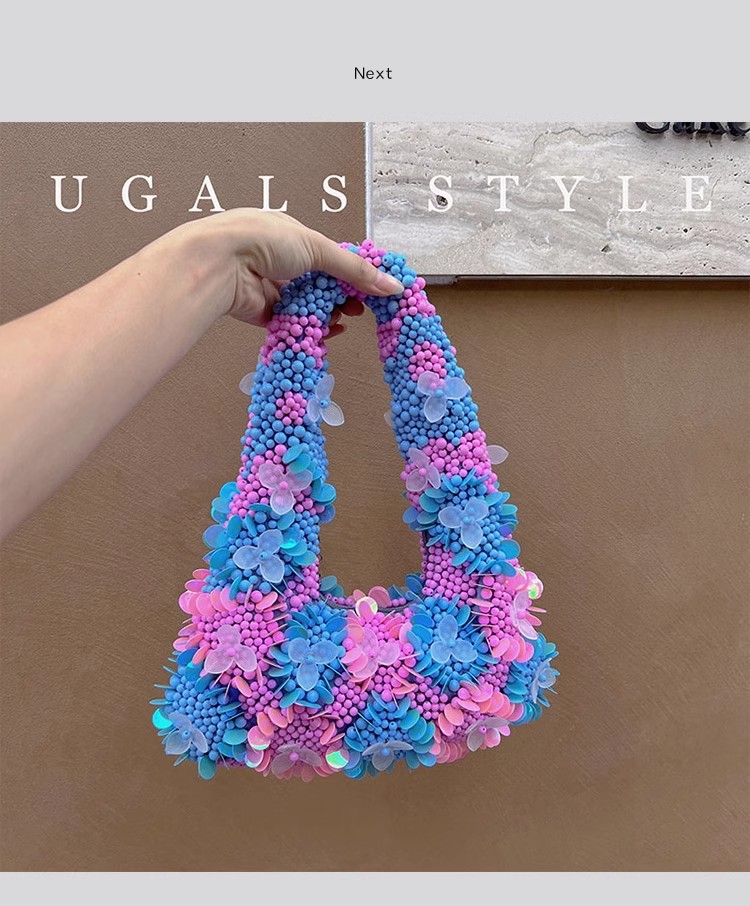 Women'S Bags Holiday - المرأة حقيبة يد الخرز مطرز اليدوية
