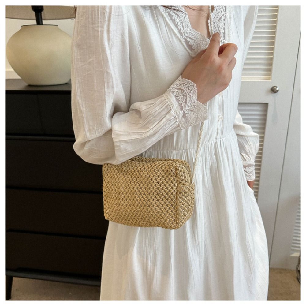 Women'S Bags Holiday - حقيبة كروس عصرية منسوجة من القش