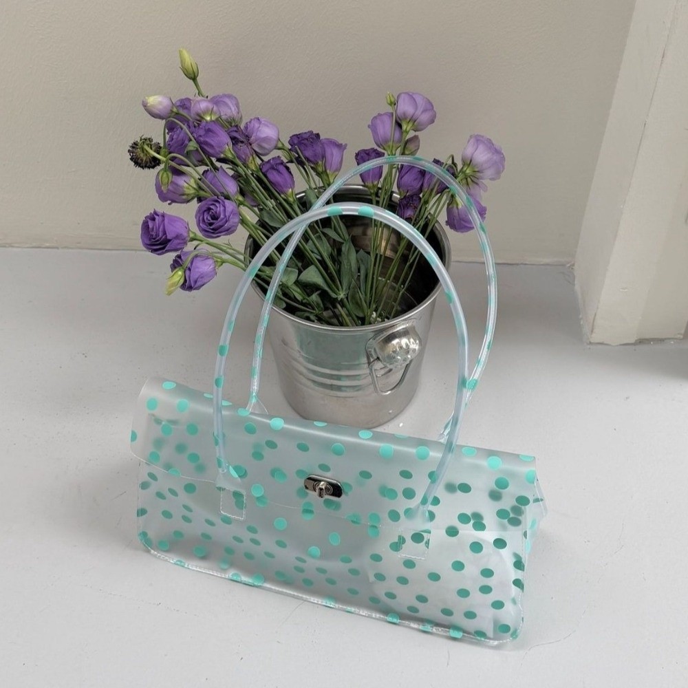 Jelly Bag Clear Pvc - حقيبة كتف شفافة من البلاستيك الشفاف