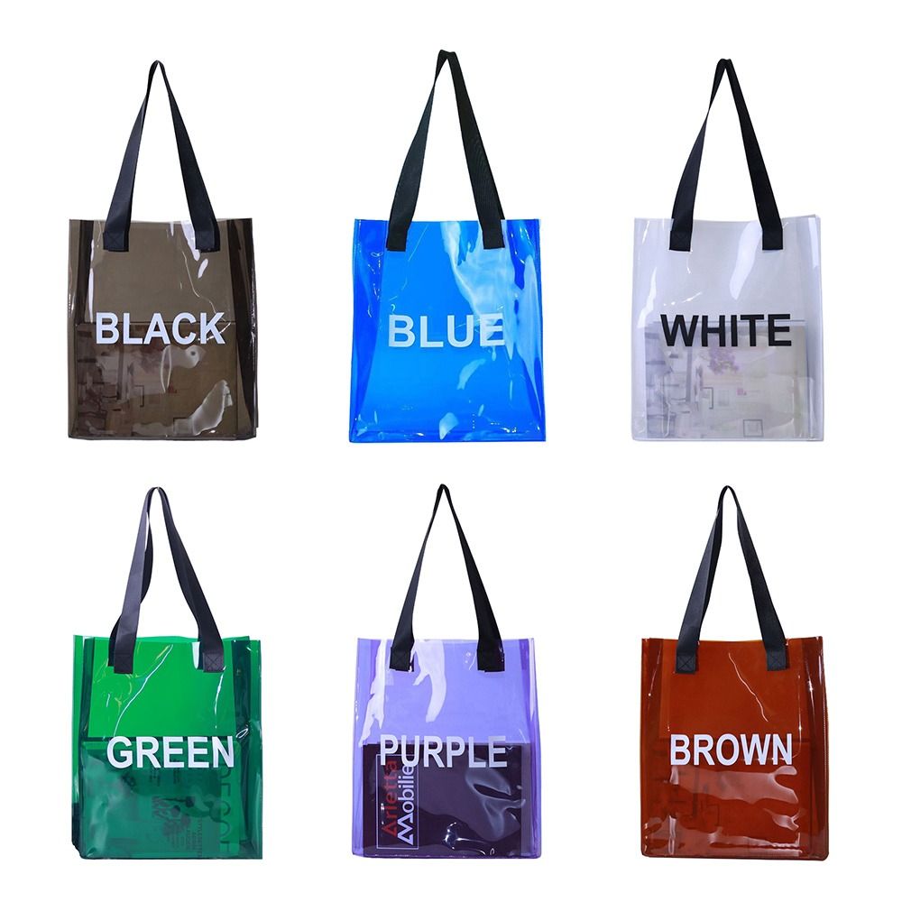 Jelly Bag Clear Pvc - حقيبة حمل شفافة محمولة من مادة