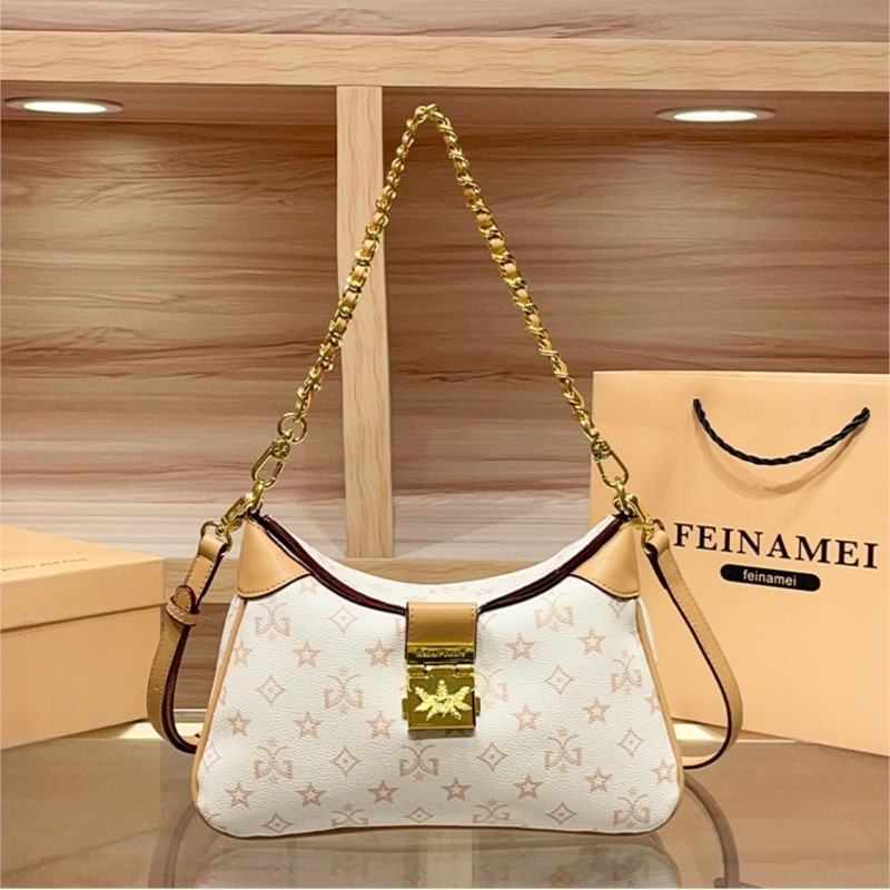 Women Bags High End Brands - حقيبة نسائية فاخرة بسلسلة تحت الإبط،