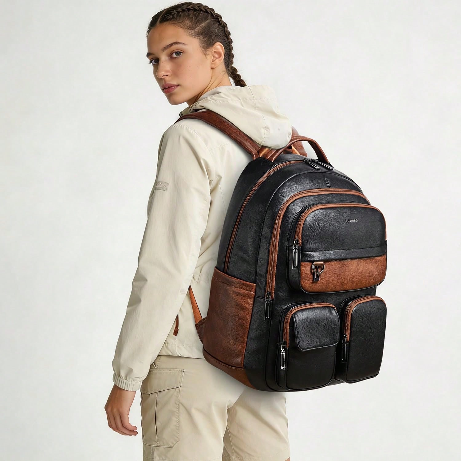 حقيبة ظهر من الجلد النباتي من  - مراجعة Women'S Work Bags Designer وسعره