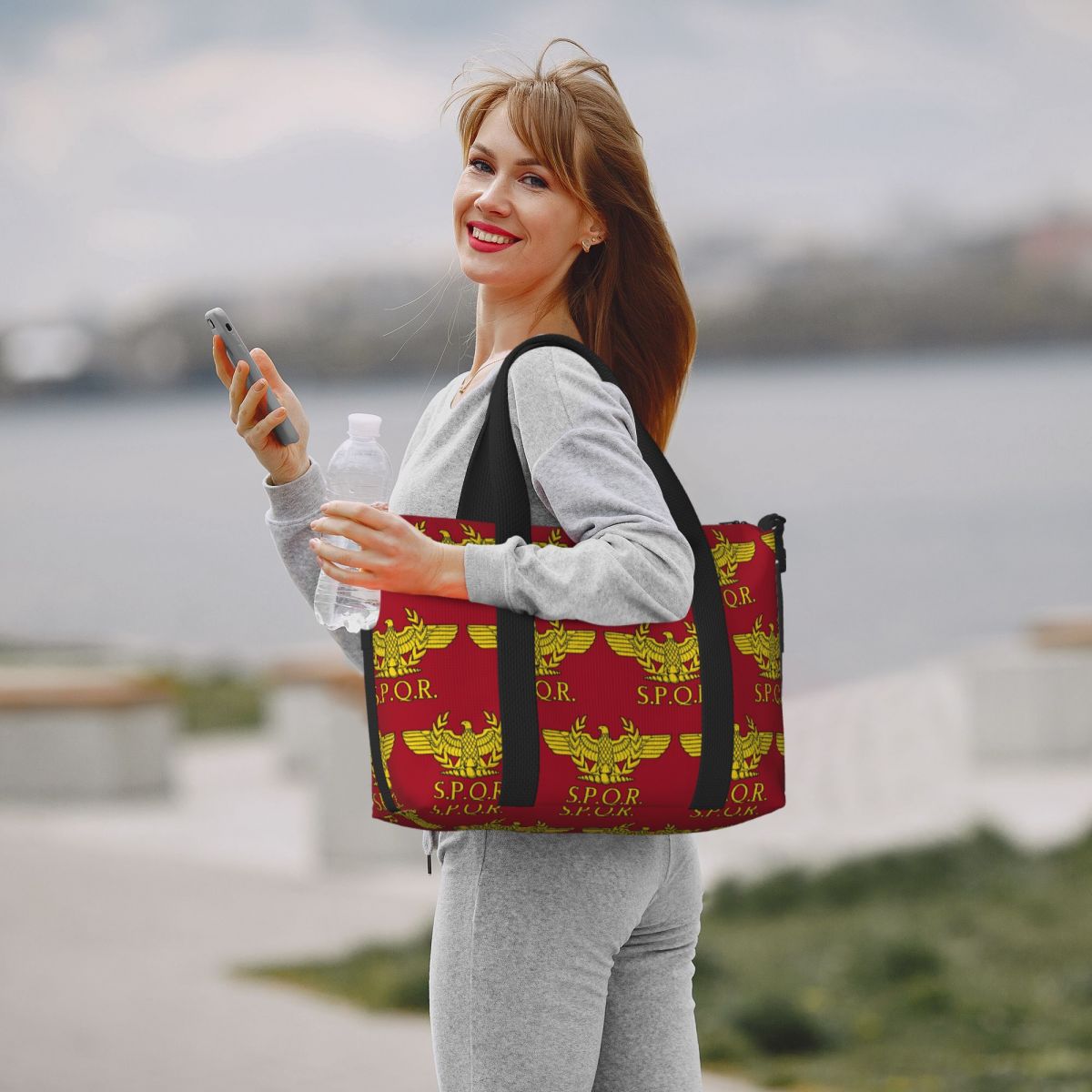 مخصص روما SPQR الرومانية شاطئ  - مراجعة Women Bags Rome وسعره