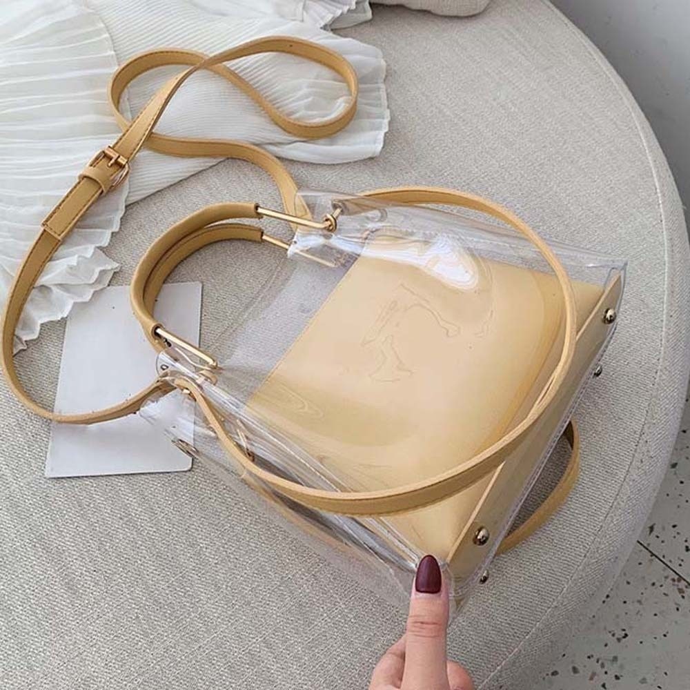 حقيبة شفافة ملونة من البلاستيك - مراجعة Jelly Bag Clear Pvc وسعره