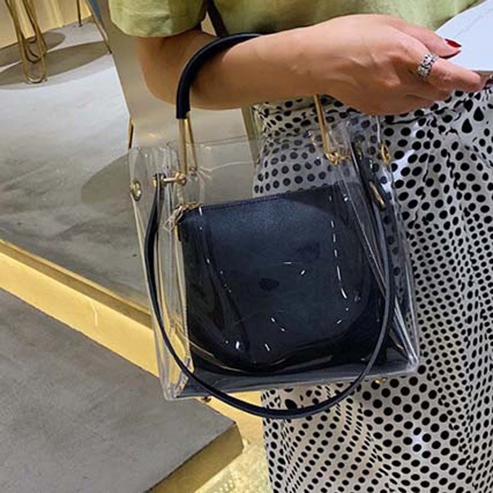 حقيبة شفافة ملونة من البلاستيك - مراجعة Jelly Bag Clear Pvc وسعره