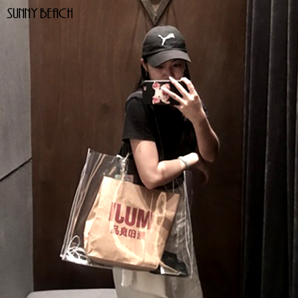 SUNNY BEACH العلامة التجارية ا - مراجعة Jelly Bag Clear Pvc وسعره