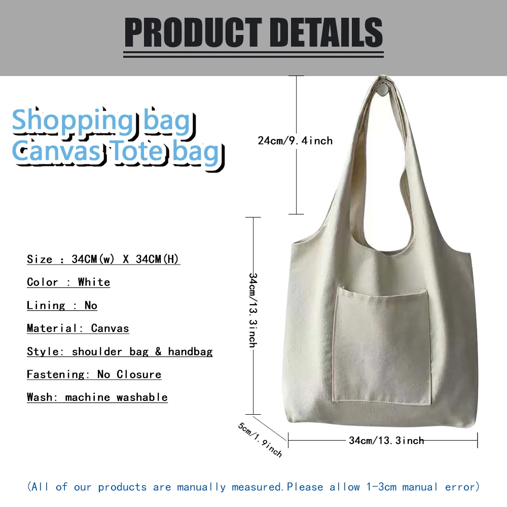 حقيبة يد نسائية قماشية للتسوق، - مراجعة Women Hand Bags For Office وسعره