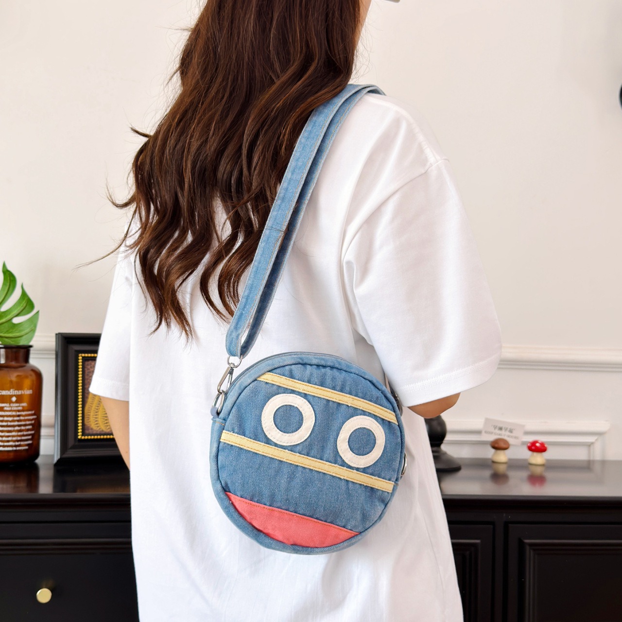 حقيبة كتف دائرية من القماش بتص - مراجعة Circle Round Bag وسعره
