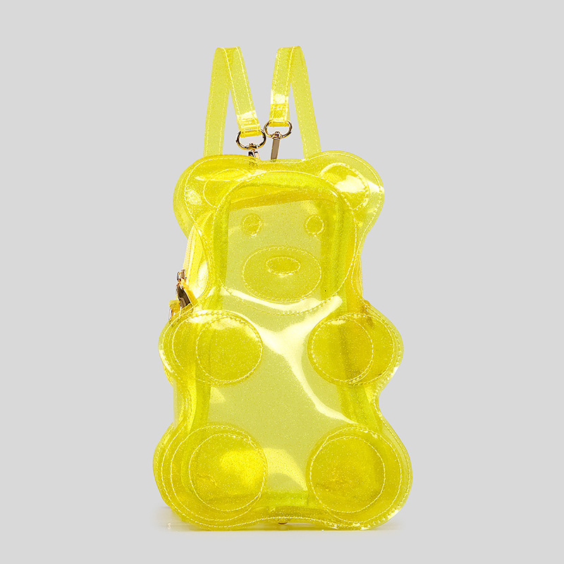 الجدة بريق شفاف الدب على شكل ا - مراجعة Jelly Bag Clear Pvc وسعره