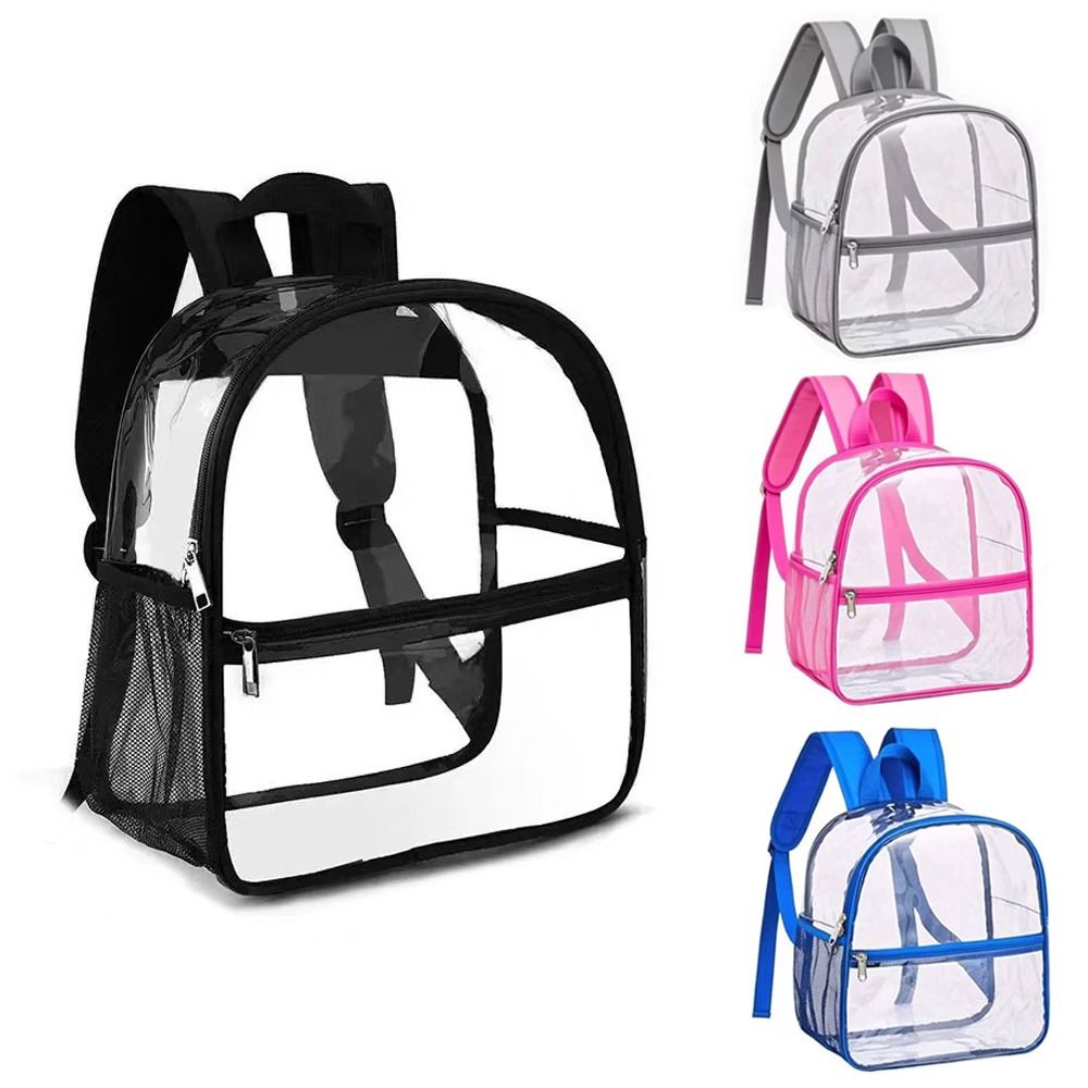 حقيبة ظهر شفافة بسيطة صغيرة ال - مراجعة Jelly Bag Clear Pvc وسعره