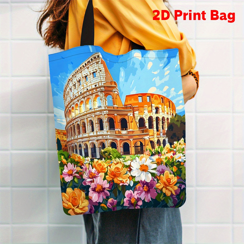 حقيبة يد مطبوعة عليها الكولوسي - مراجعة Women Bags Rome وسعره
