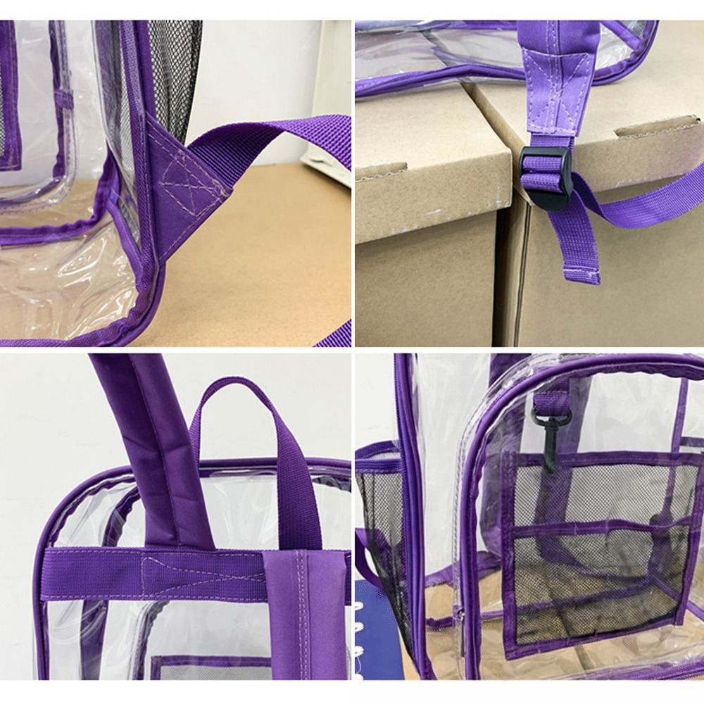 حقيبة ظهر شفافة كبيرة السعة من - مراجعة Jelly Bag Clear Pvc وسعره