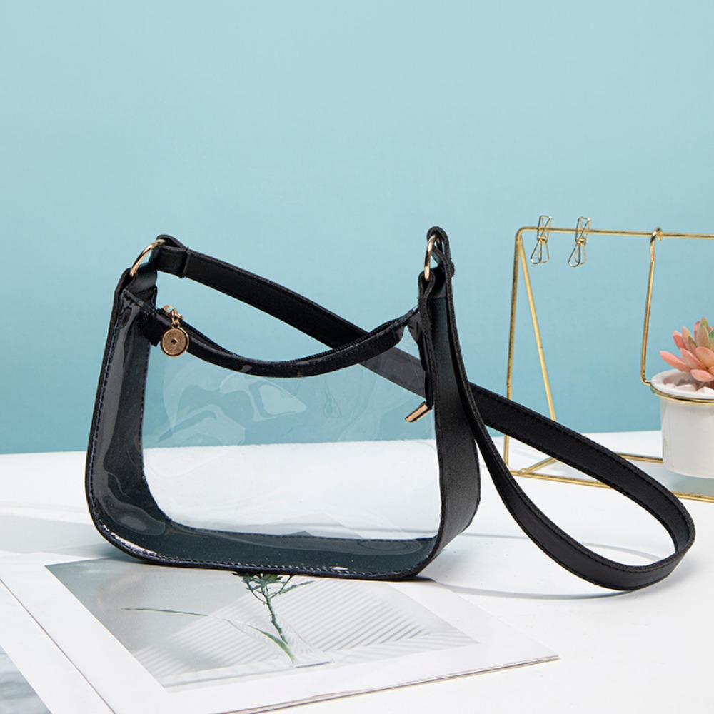 حقيبة كتف مقاومة للماء، حقيبة  - مراجعة Jelly Bag Clear Pvc وسعره