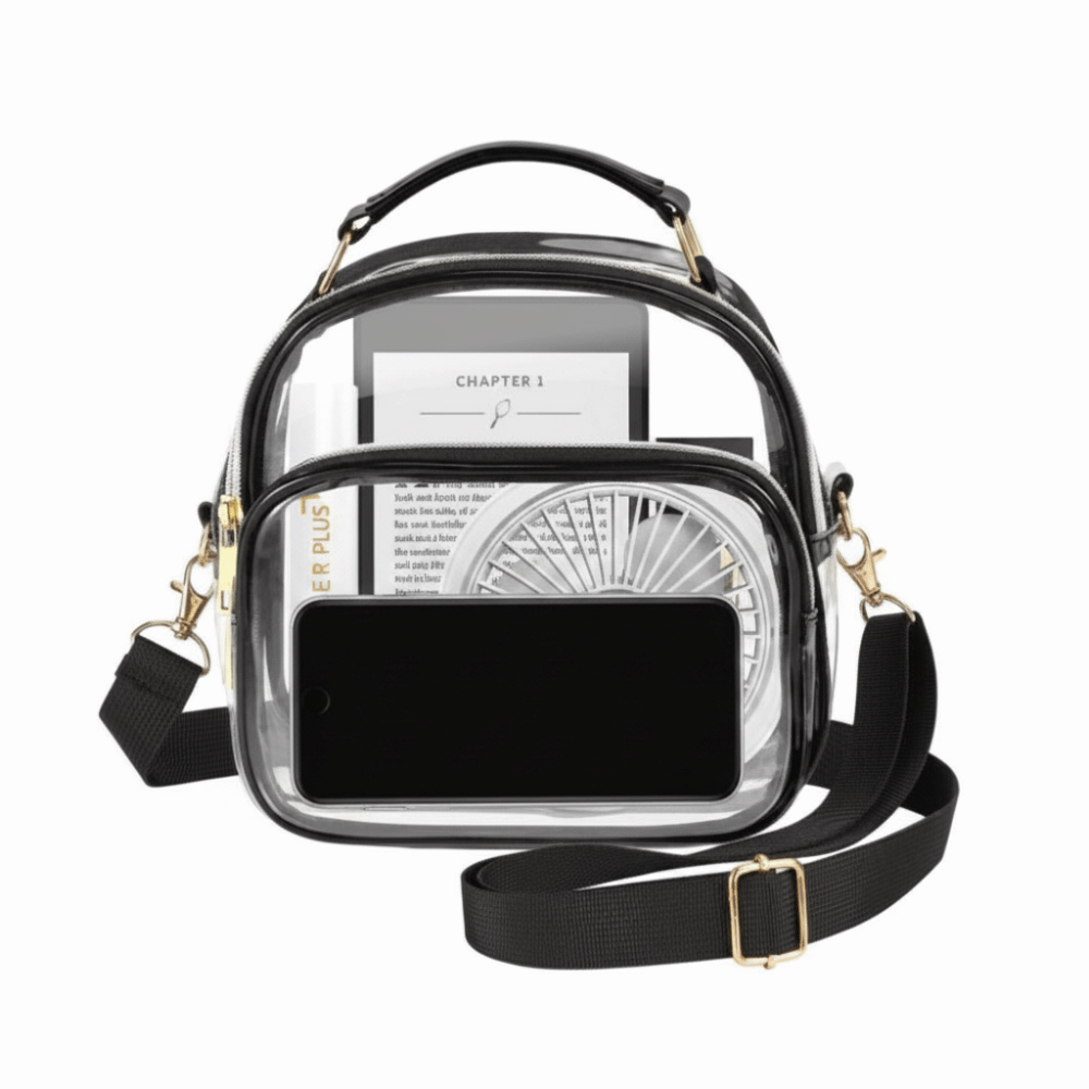 حقائب يد شفافة مقاومة للماء لل - مراجعة Jelly Bag Clear Pvc وسعره