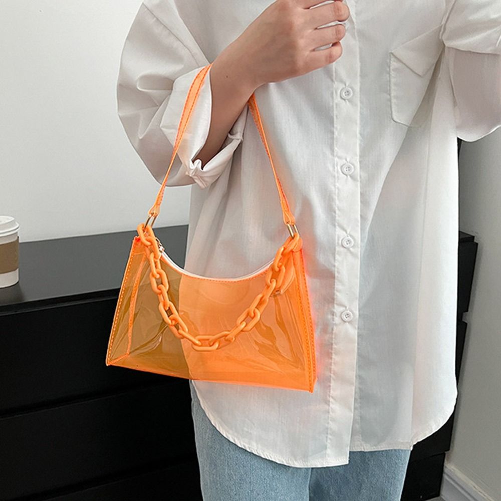 حقيبة جيلي شفافة من كلوريد الب - مراجعة Jelly Bag Clear Pvc وسعره
