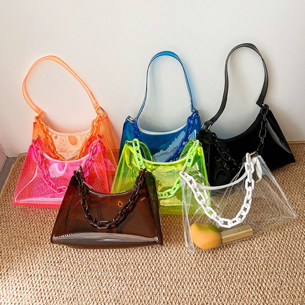 حقيبة جيلي شفافة من كلوريد الب - مراجعة Jelly Bag Clear Pvc وسعره