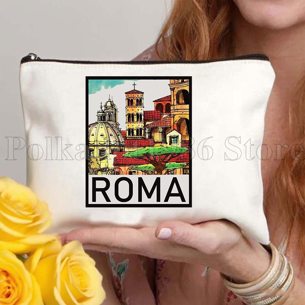 حقيبة قماشية بتصميم خريطة علم  - مراجعة Women Bags Rome وسعره