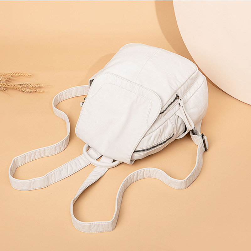 حقيبة ظهر من الجلد الأبيض المغ - مراجعة Women Bags White وسعره