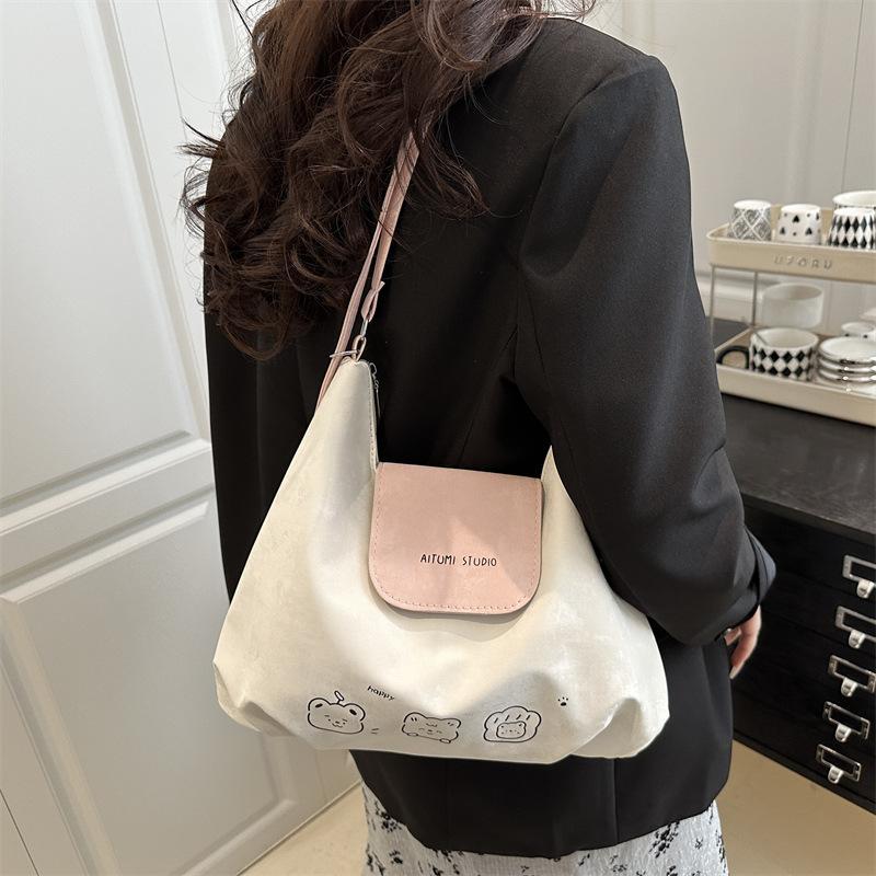 حقيبة كتف جديدة بتصميم كرتوني  - مراجعة Women Bags White وسعره
