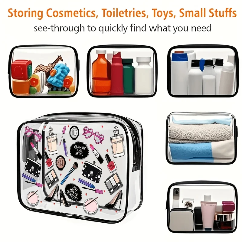 حقيبة مكياج شفافة قطعة واحدة،  - مراجعة Women Bags For Airport وسعره