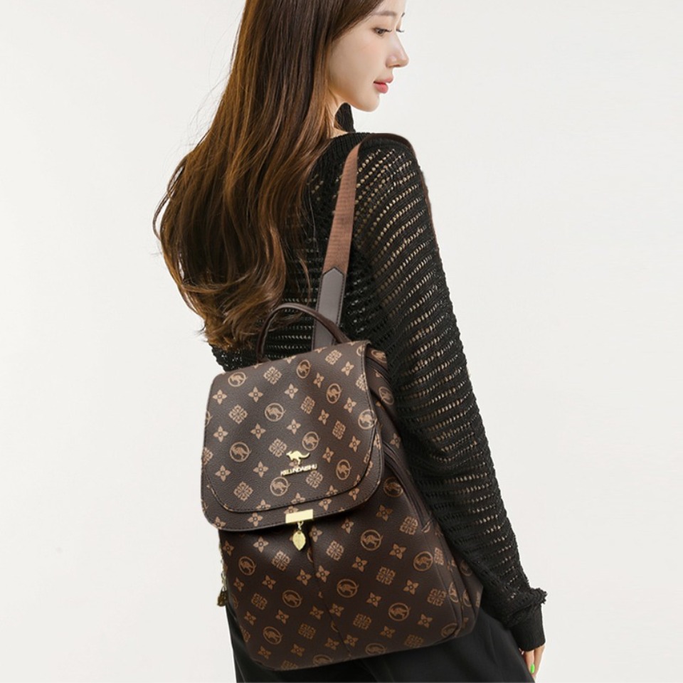 حقائب ظهر كلاسيكية مطبوعة على  - مراجعة Women'S Kangaroo Bags وسعره