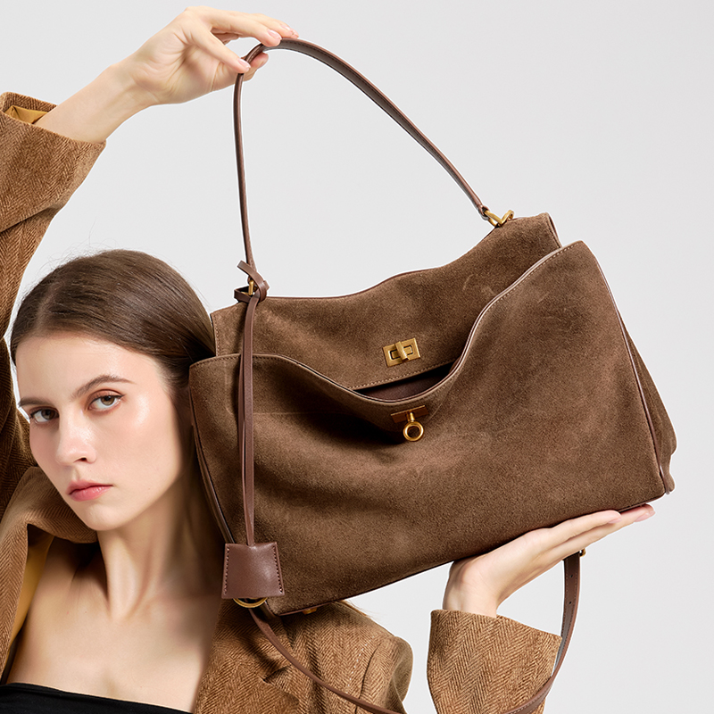 حقيبة نسائية من الجلد الطبيعي  - مراجعة Women Hand Bags For Office وسعره