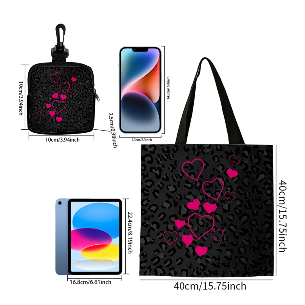 حقيبة يد سوداء بنقشة الفهد وقل - مراجعة Women Bags And Purses وسعره