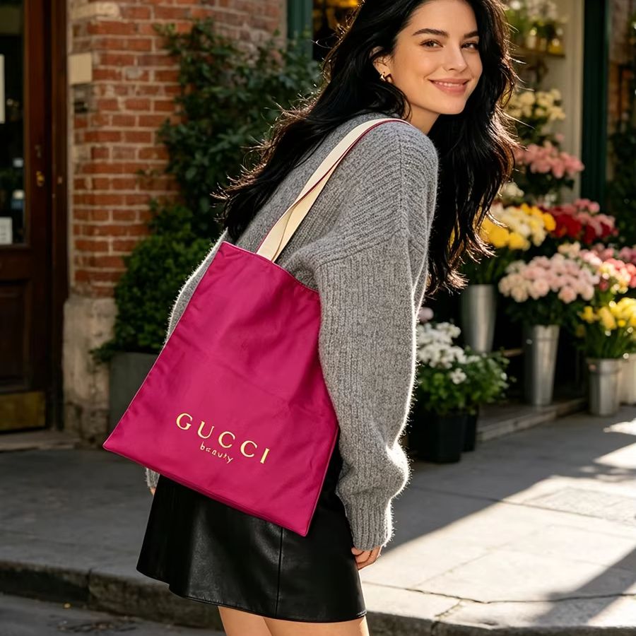 حقيبة يد نسائية من قماش GUCCI  - مراجعة Women Bags White وسعره