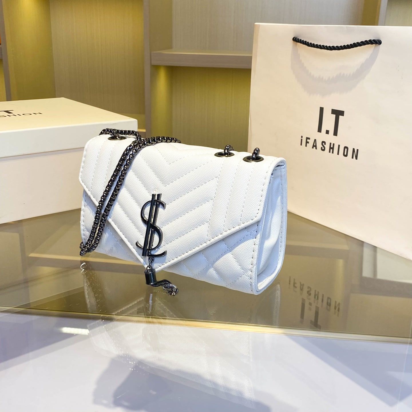 حقيبة مربعة صغيرة للنساء متعدد - مراجعة Women Bags Ysl وسعره